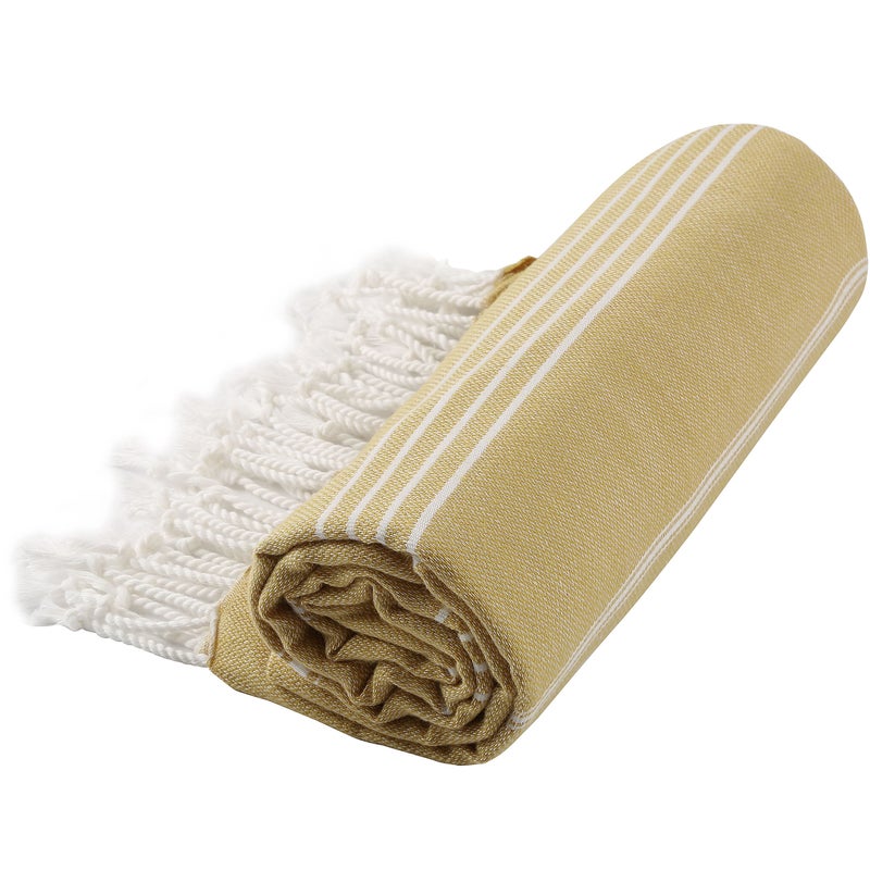 Cacala Lightweight and Thin Turkish Beach Towel 100% Cotton Sand-Free and Quick-Drying Goodness Perfect as an Extra Large Travel Towel, Beach Accessory, or Gift for Beach Lovers, 37 x 70 - Image 5